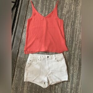 Salmon Top Shop flowy camisole